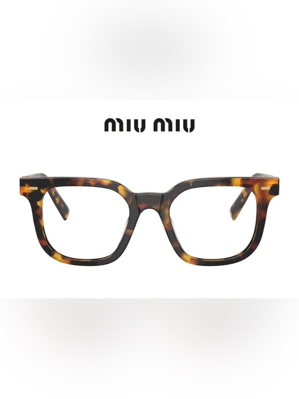 Miu Miu Tortoiseshell Square Eyeglasses